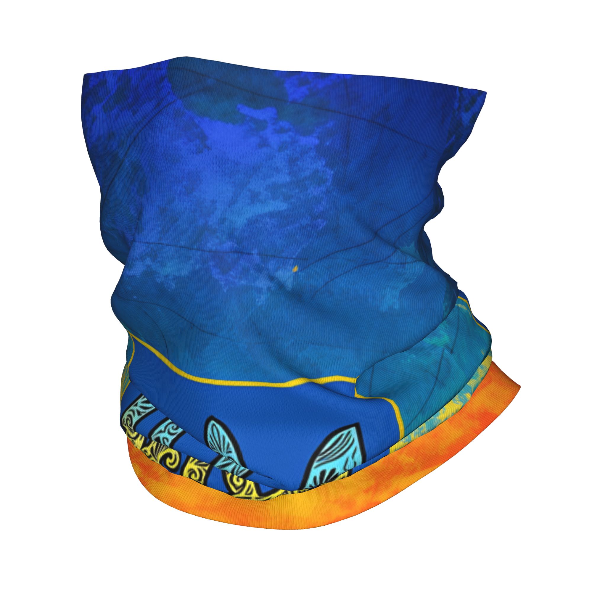 Neck Gaiter Face Cover - 우크라이나 삼색 엠블럼 발라클라바 야외 스포츠