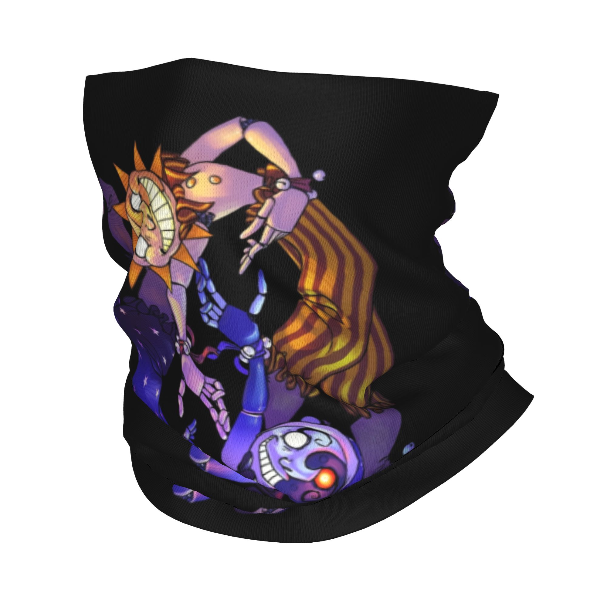 Neck Gaiter Face Cover - 선앤문 FNAF 시큐리티 브리치드 반다나 넥
