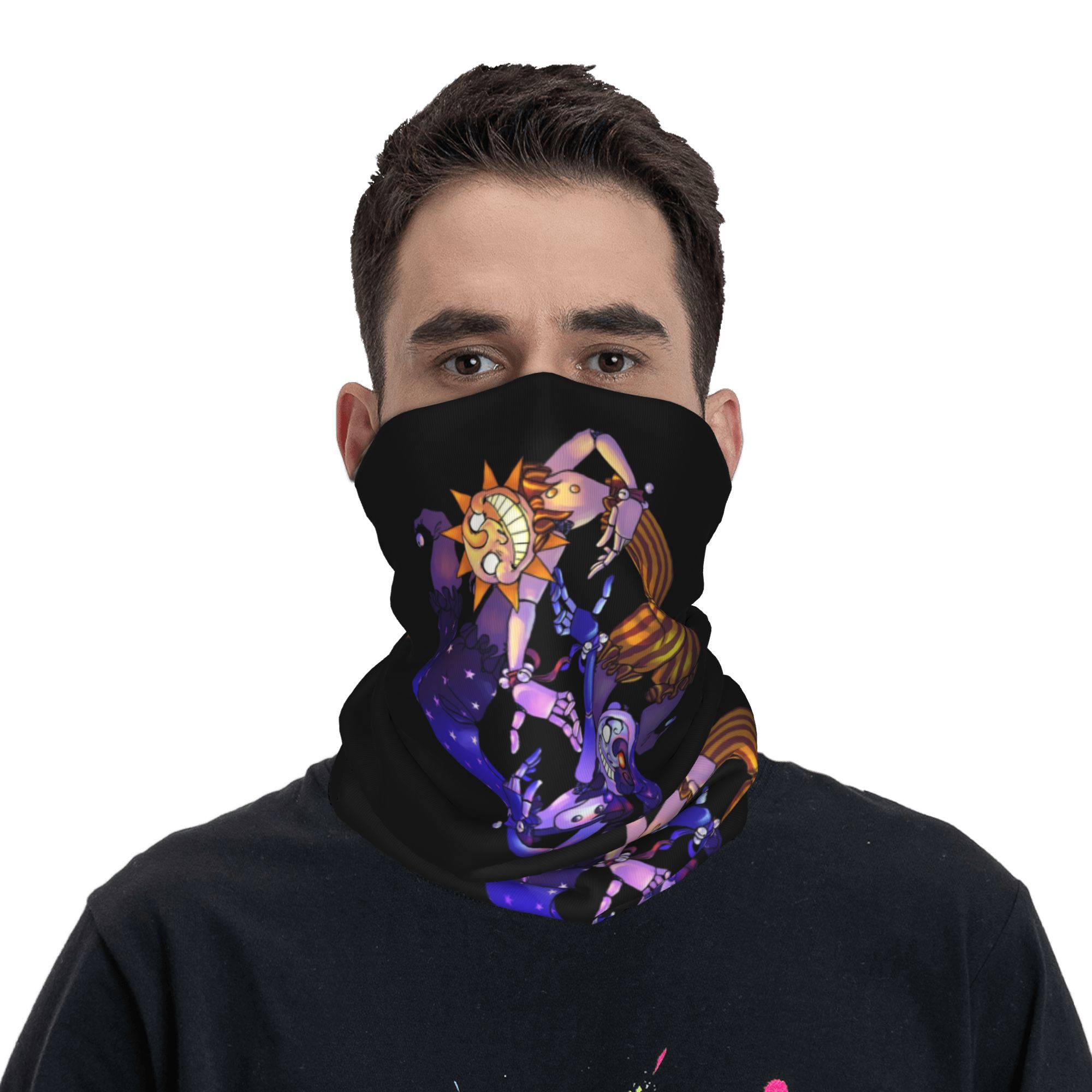 선앤문 FNAF 시큐리티 브리치드 반다나 넥 워머 남녀 - Neck Gaiter Face Cover 리뷰 및 가격